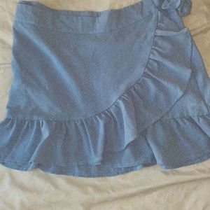 Sky blue skirt